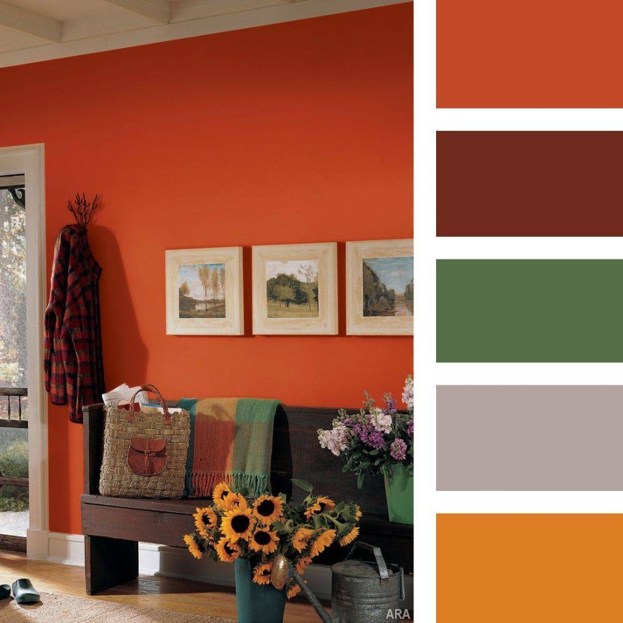 Сочетание цветов терракотовый
