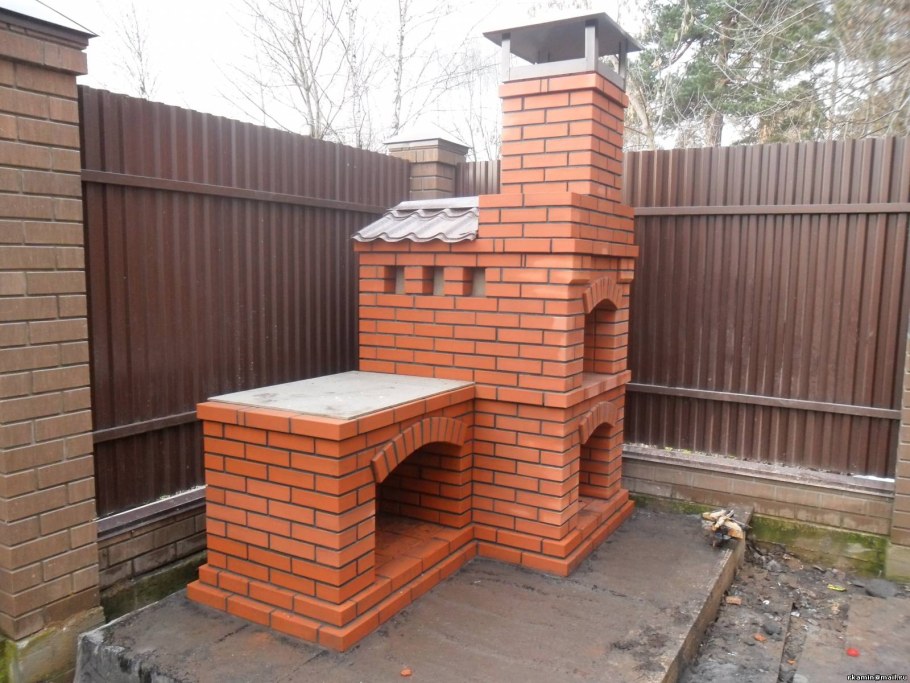 Печка для дачи из кирпича