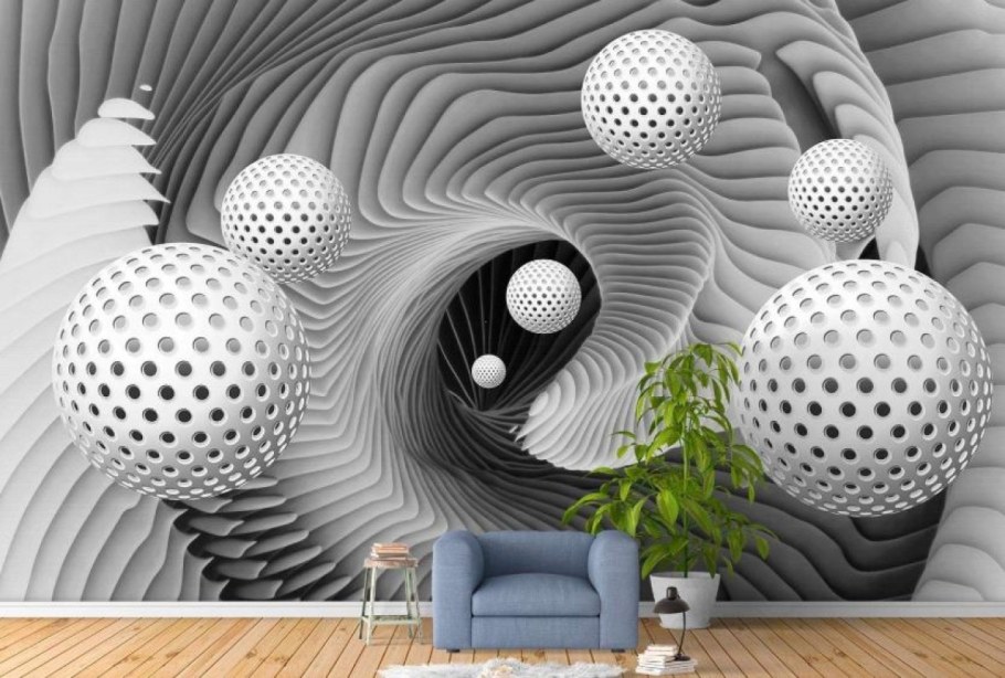 Фотообои 3d в интерьере