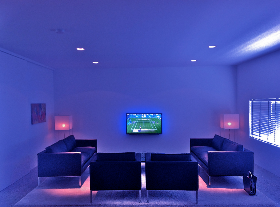 Декоративное освещение комнаты