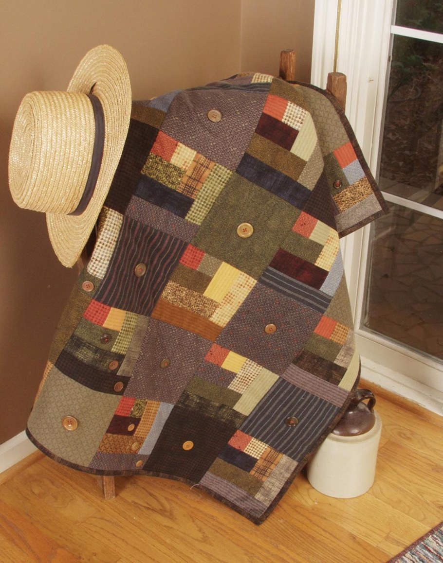 Лоскутный блок изба одеяло