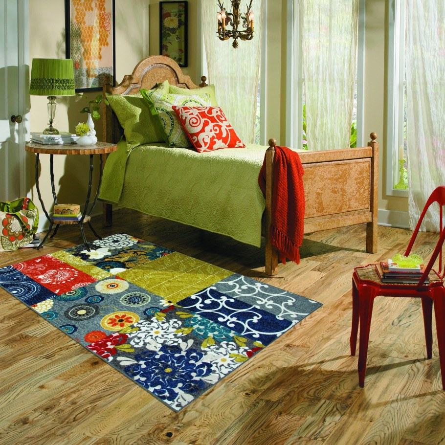 Ковер пэчворк в интерьере