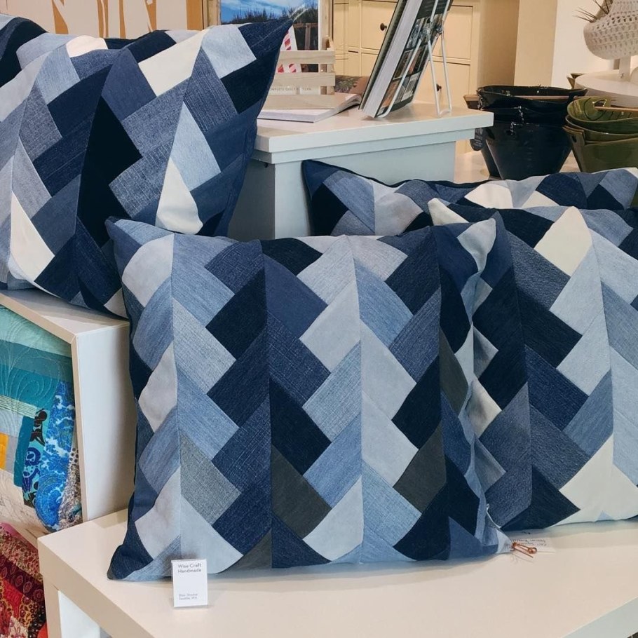 Лоскутное шитье джинс