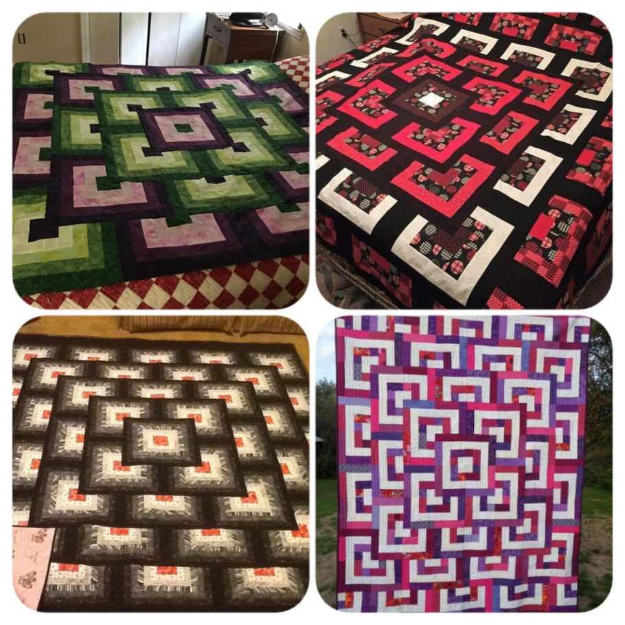 Одеяла пэчворк зигзагом