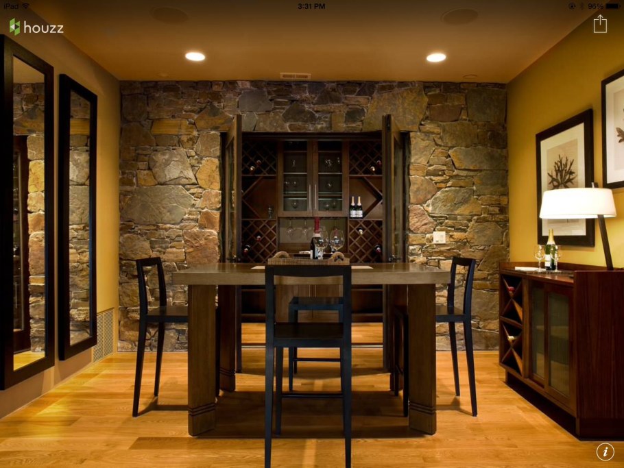 Камень в интерьере кухни