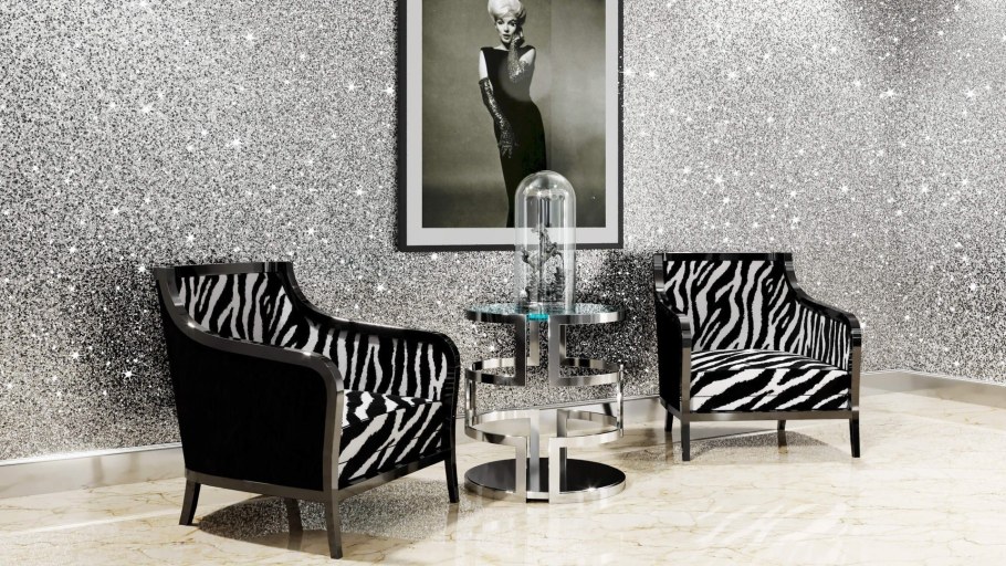 Краска с глиттером для стен