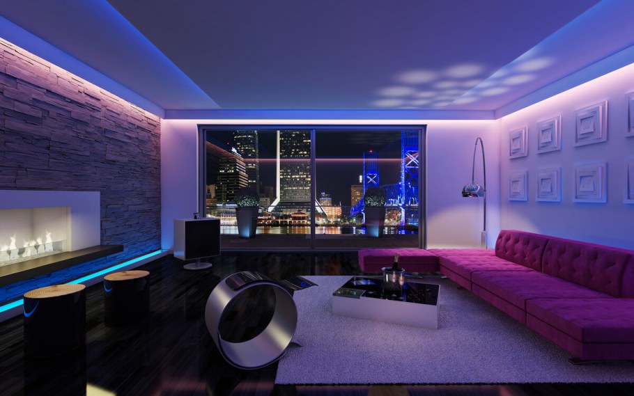 Светодиодная подсветка в интерьере