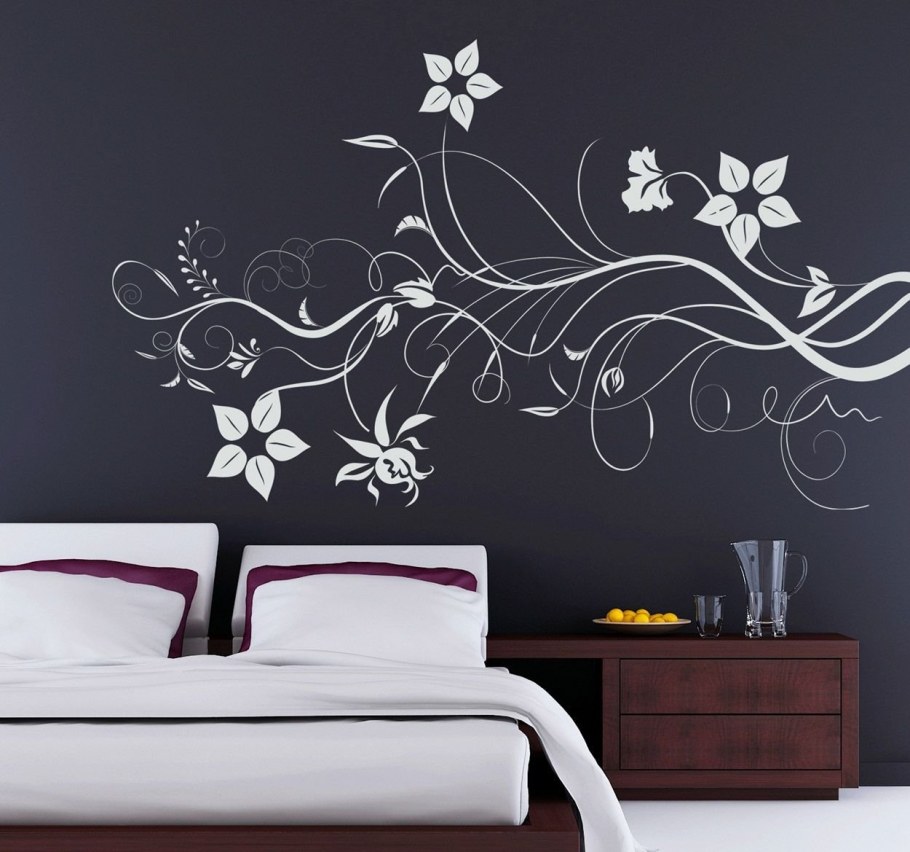 Трафаретные узоры на стены