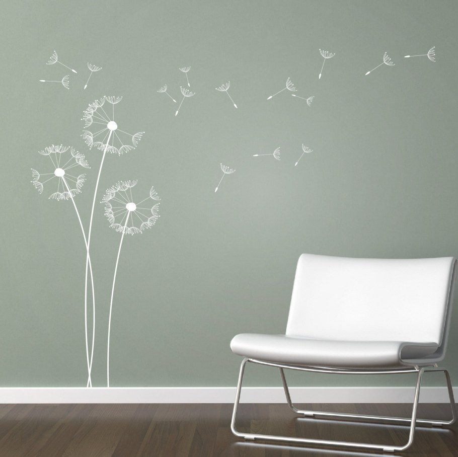 Покраска стен с рисунком