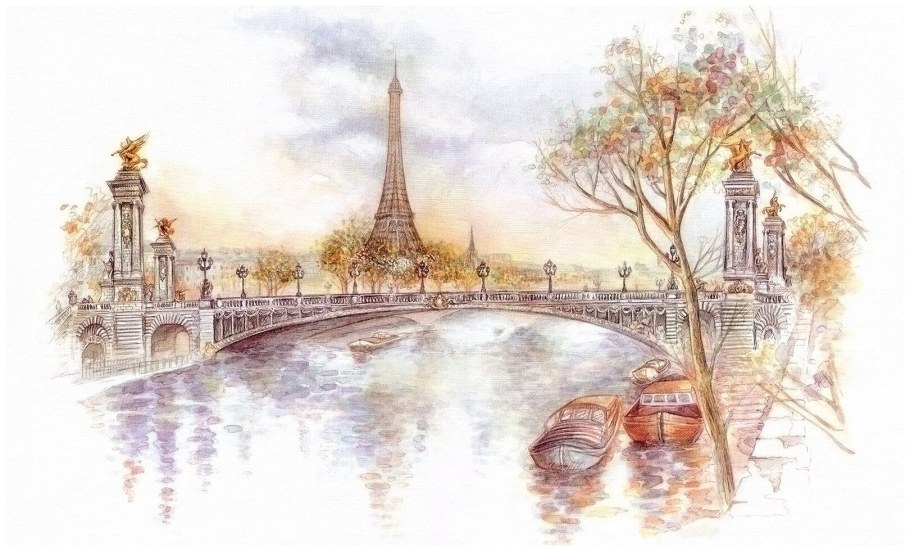 Париж Эйфелева башня арт