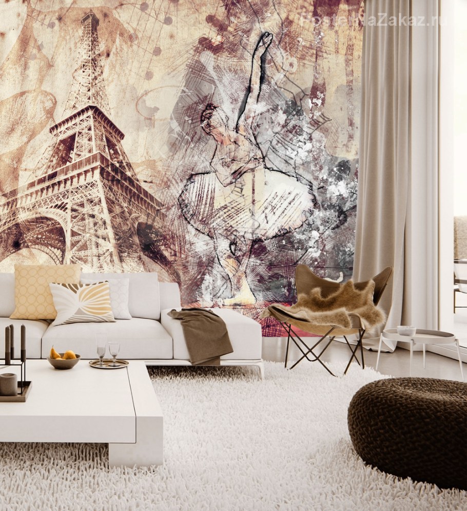 Пфреско Париж в интерьере