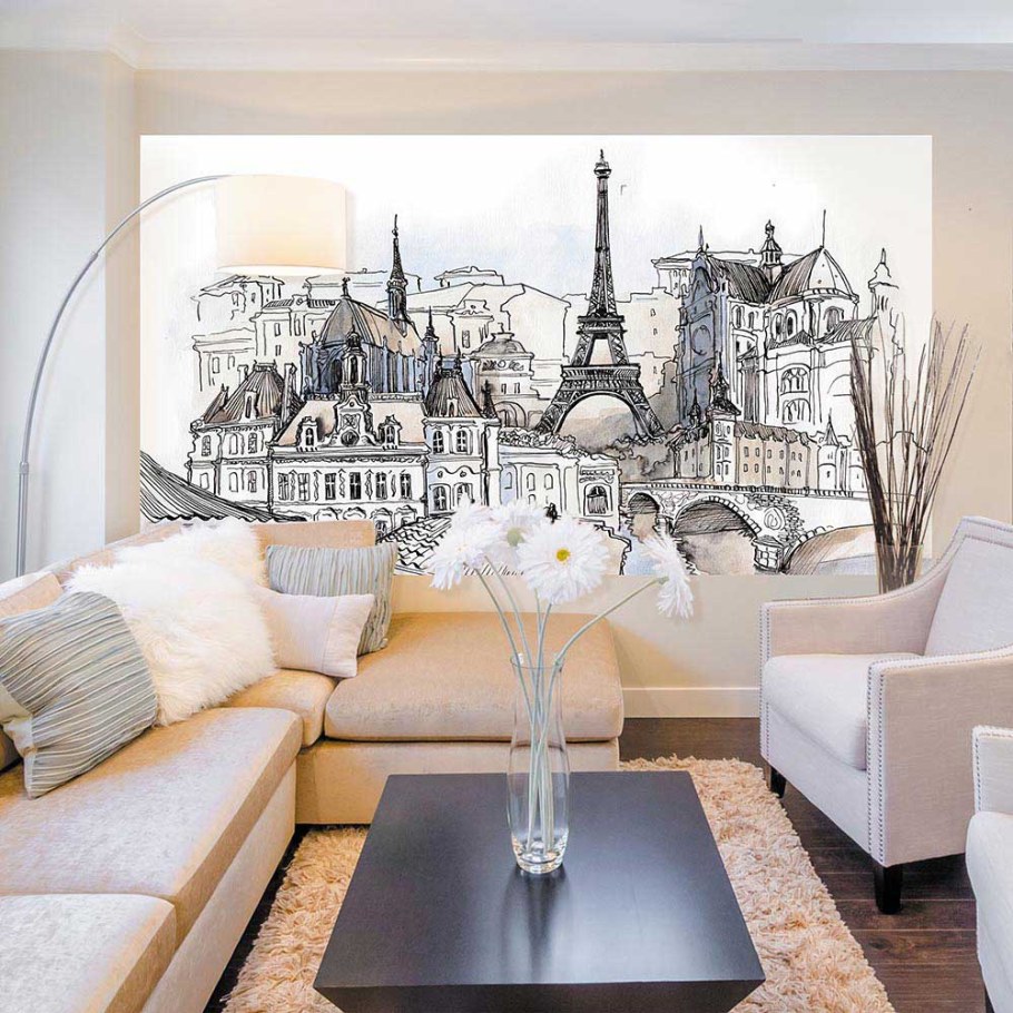 Настенная живопись в интерьере