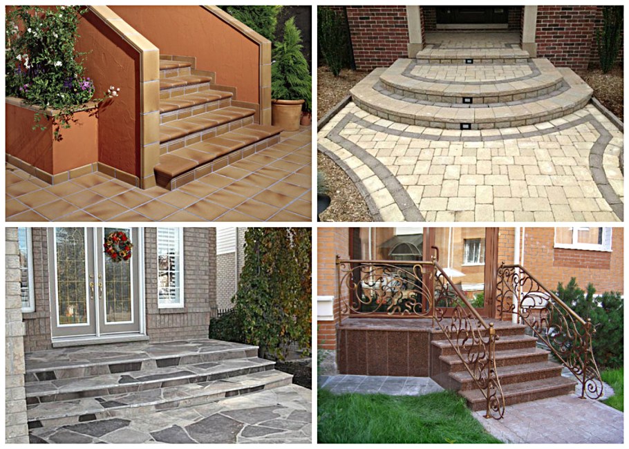 Красивые входные ступеньки