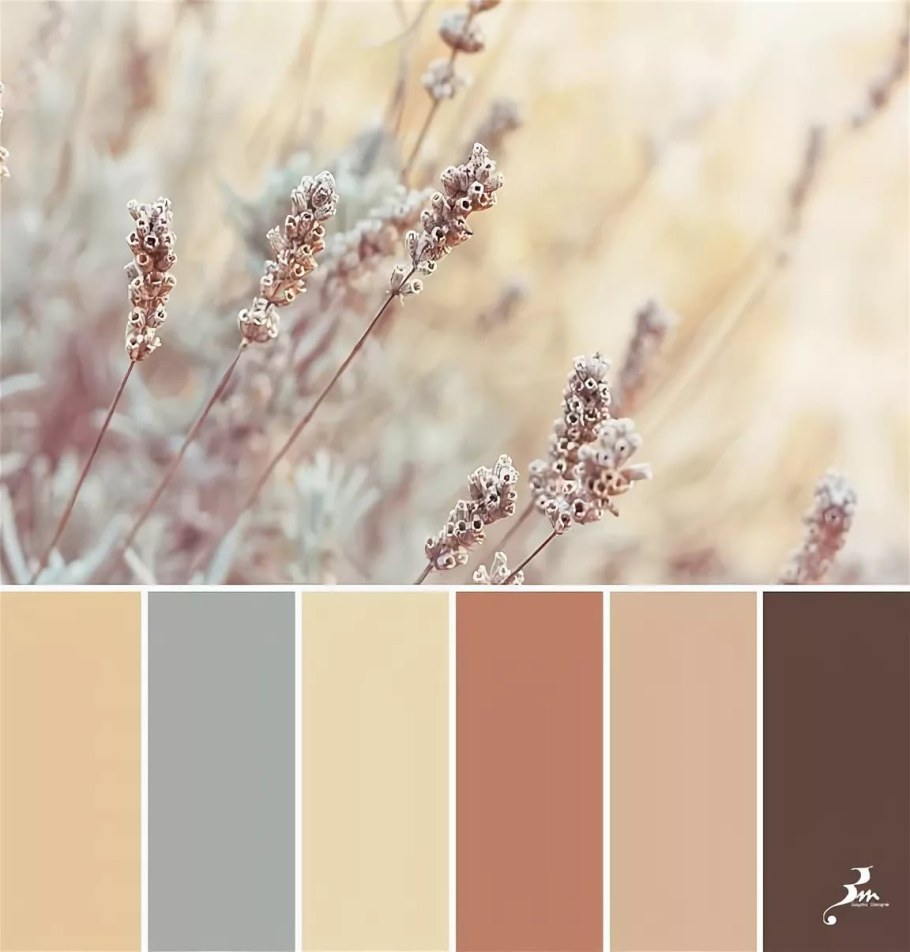 Цветовые сочетания пастельных тонов