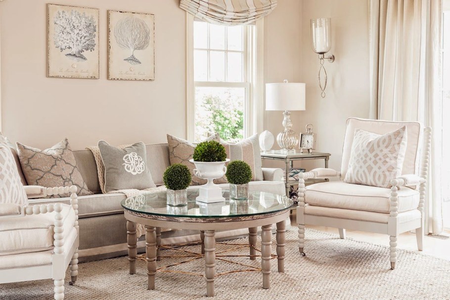 Кремовые стены в интерьере