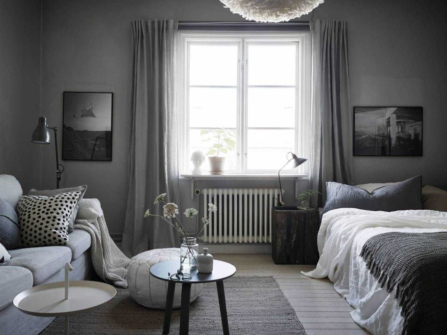 Серый цвет в интерьере