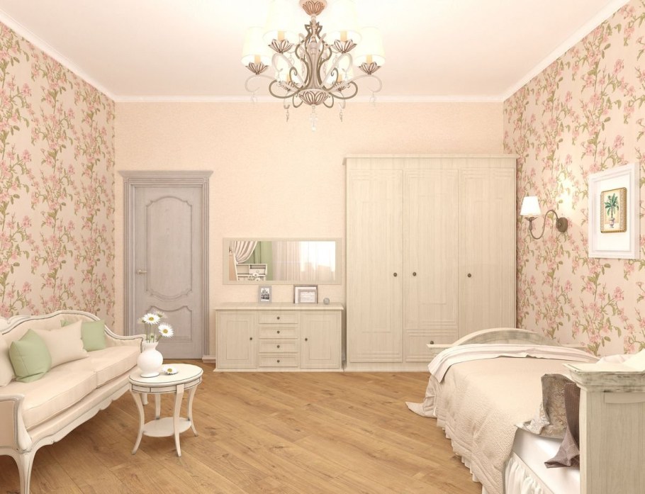 Комната в стиле Прованс для женщины