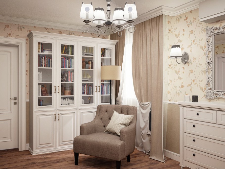 Интерьер комнаты для пожилой женщины