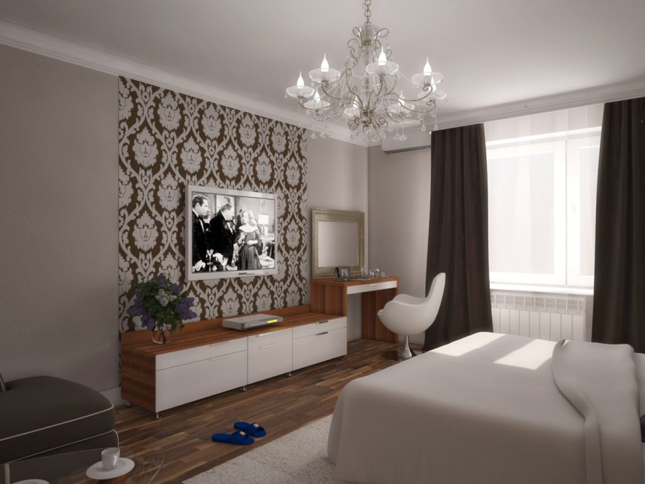 Современный интерьер комнаты для девушки