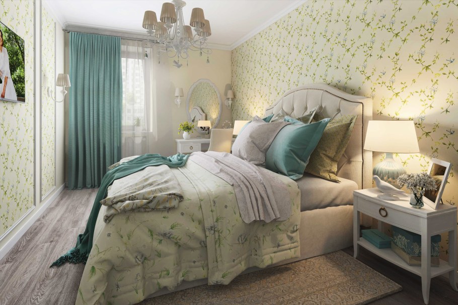 Интерьер спальни для пожилой пары