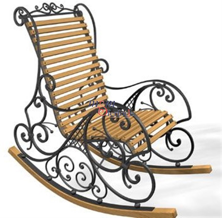 Кованые кресла качалки