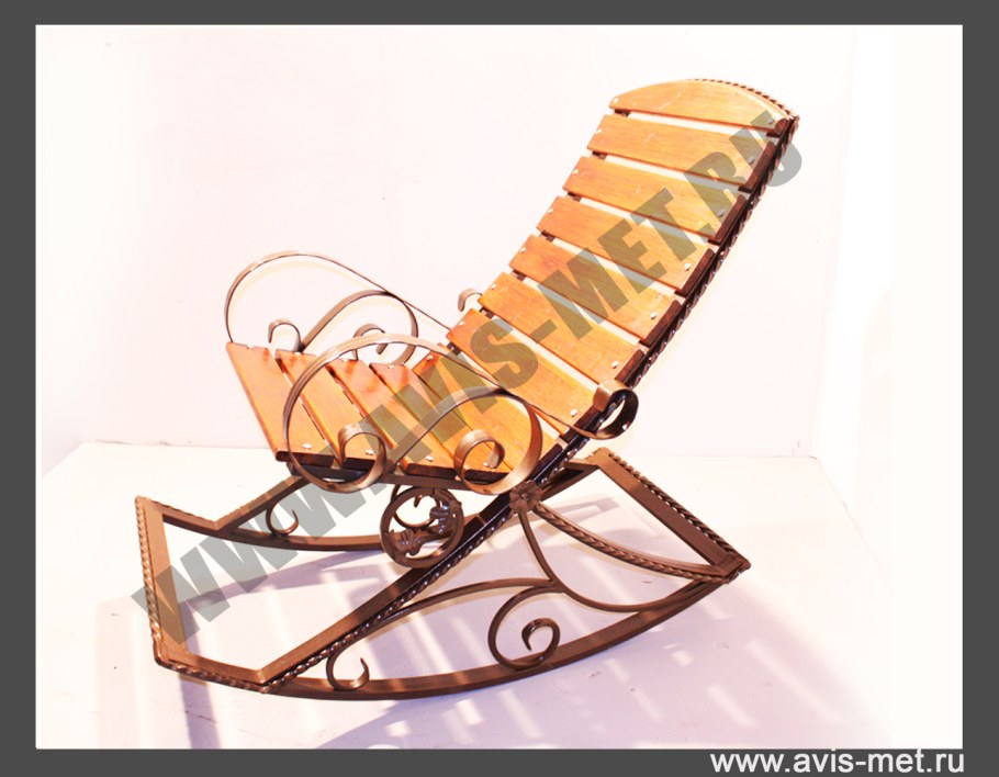 Кресло качалка из труб