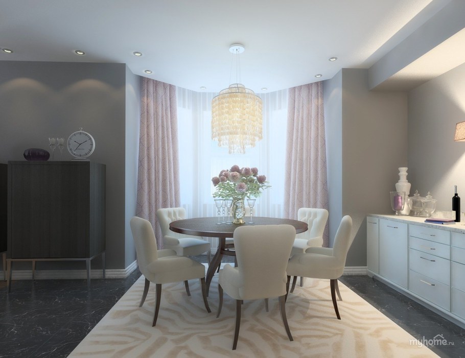 Интерьер в жемчужных тонах