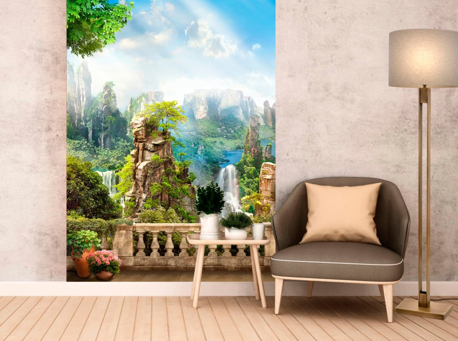 Фотообои 3д флизелин природа на стену