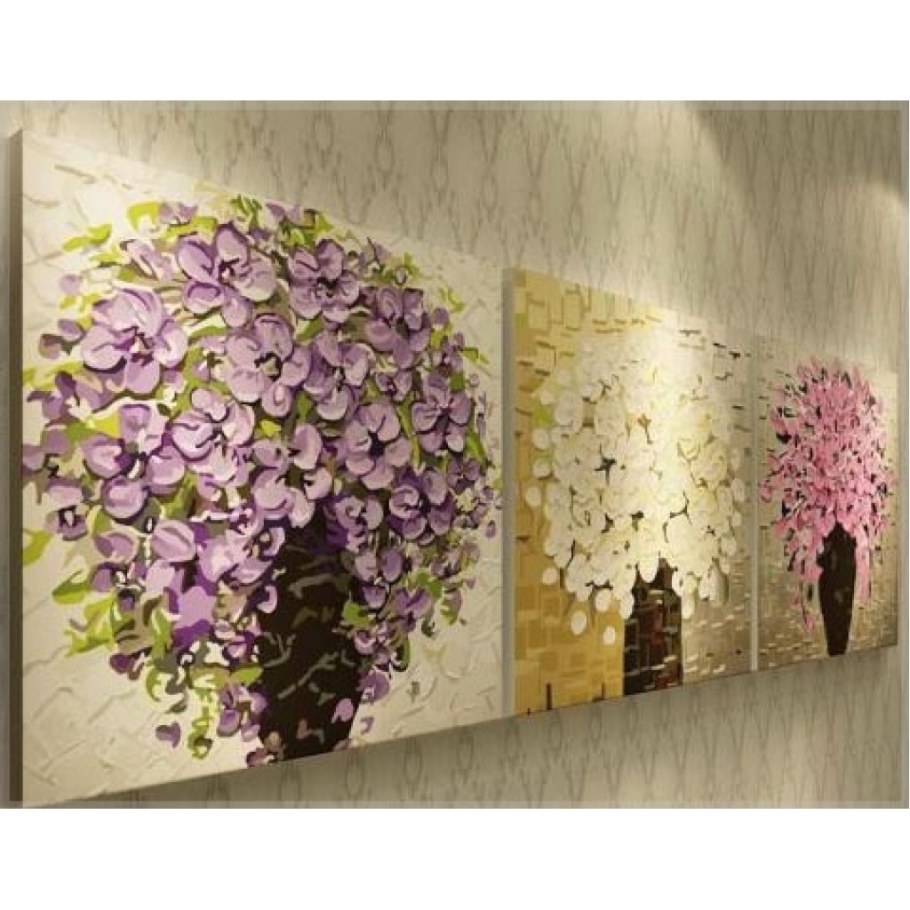 Цветочное панно в интерьере