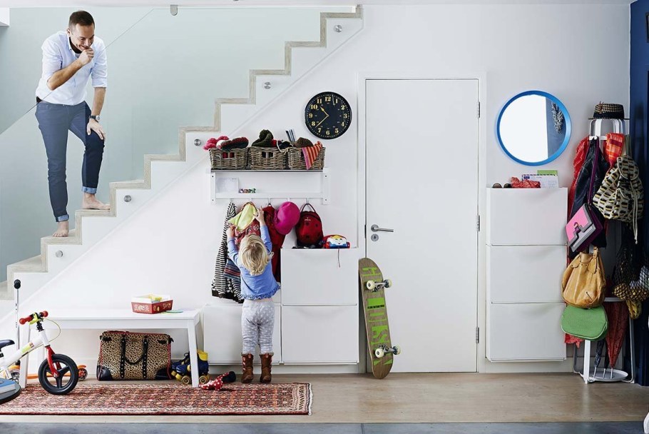 Прихожая для семьи с детьми