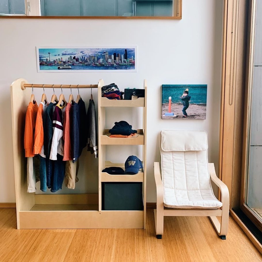 Детская гардеробная Монтессори