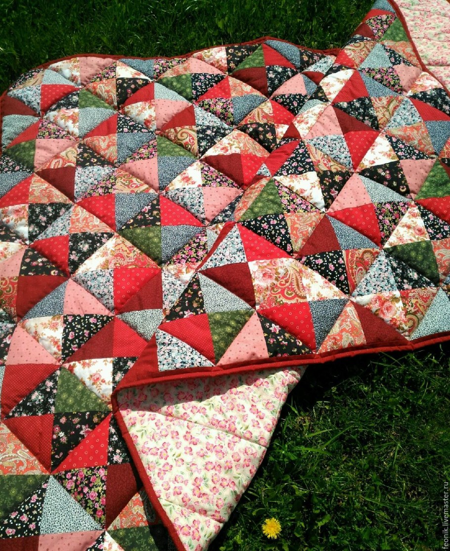 Лоскутное шитье есенинское одеяло