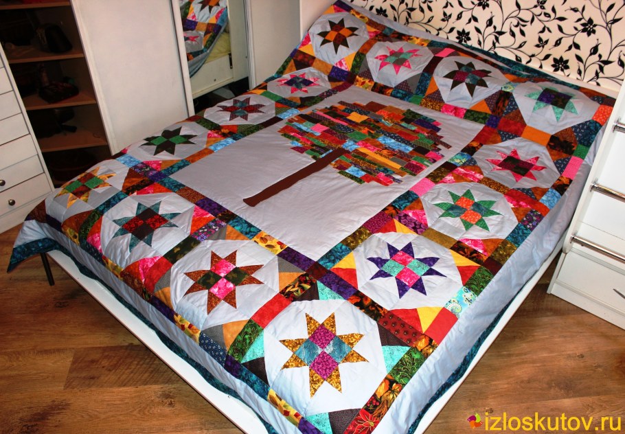 Рукоделие лоскутное одеяло
