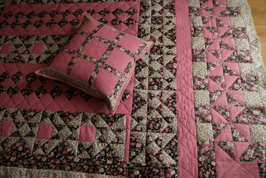 Лоскутное синтепоновое одеяло