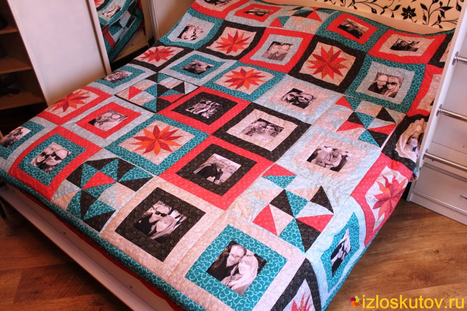Одеяло в лоскутной технике