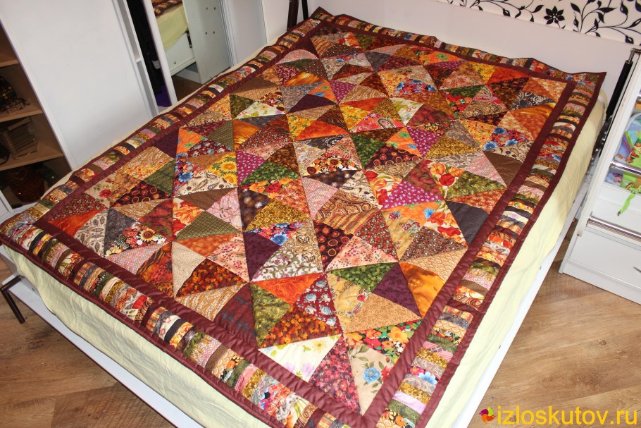 Лоскутный плед