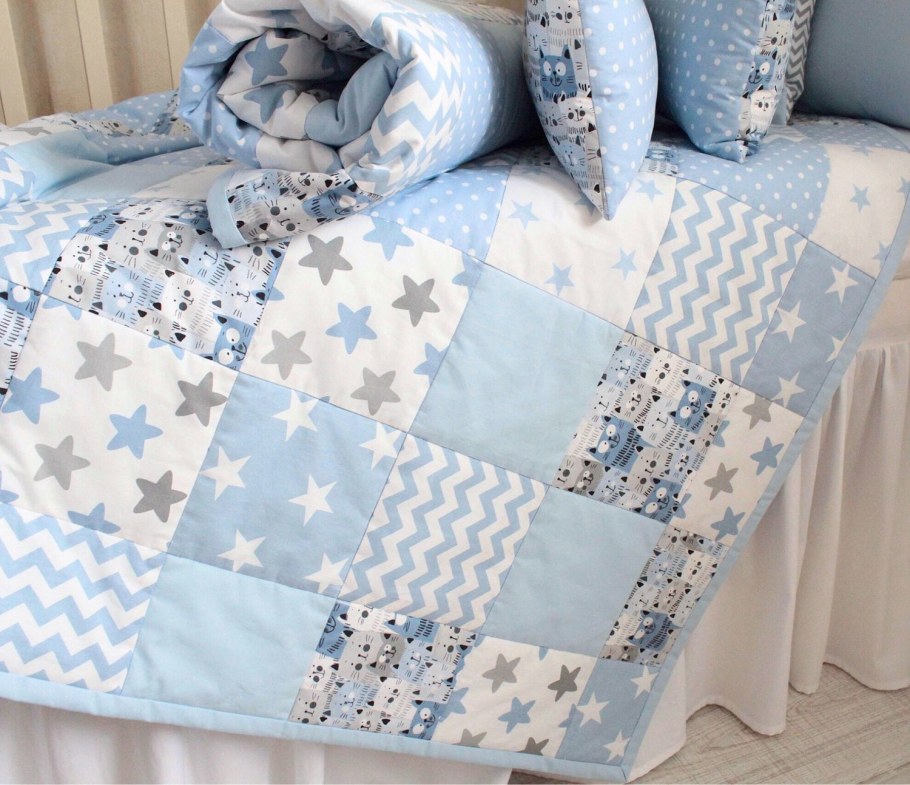 Детское одеяло пэчворк