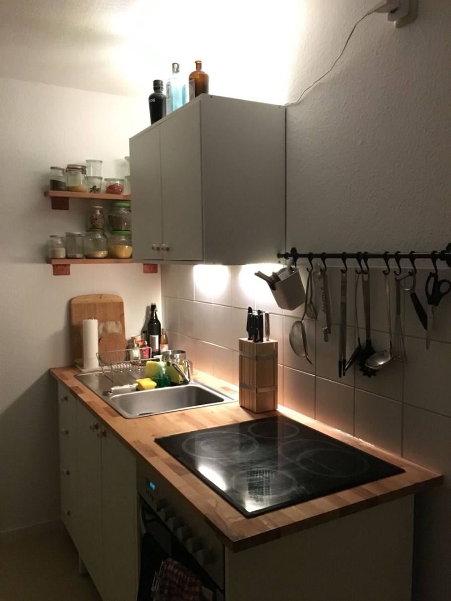 Черная металлическая мини кухня икеа роварор