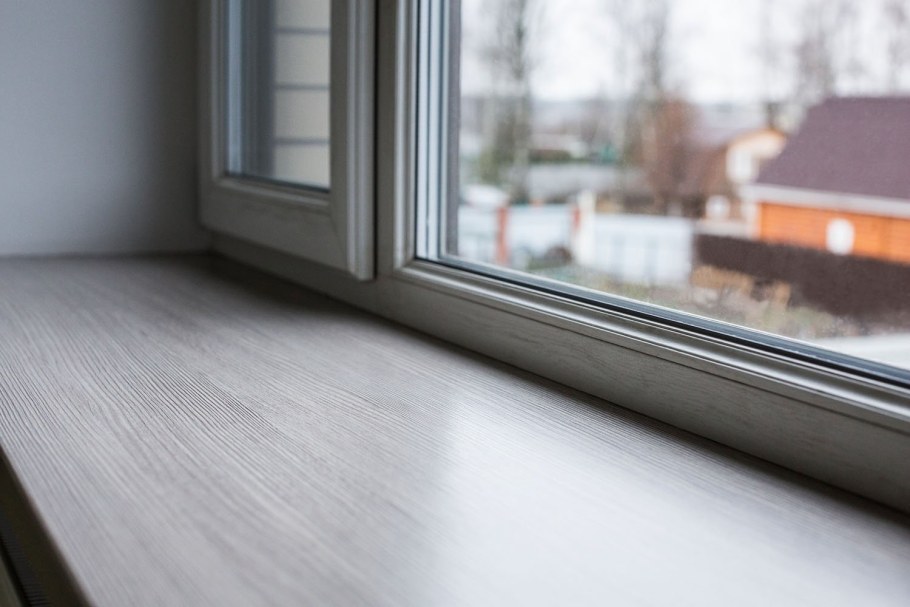 Подоконник пластиковый Moeller 400мм, Горная лиственница матовый