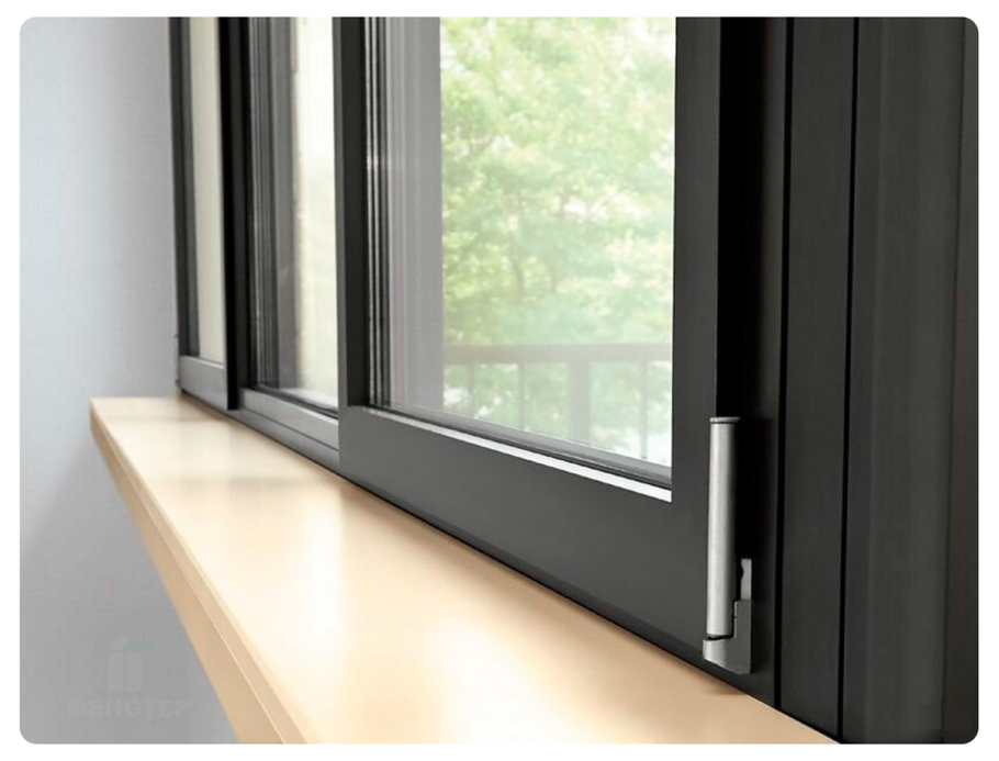 Черные пластиковые окна