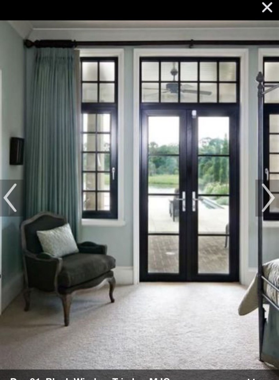 Французское окно с дверью