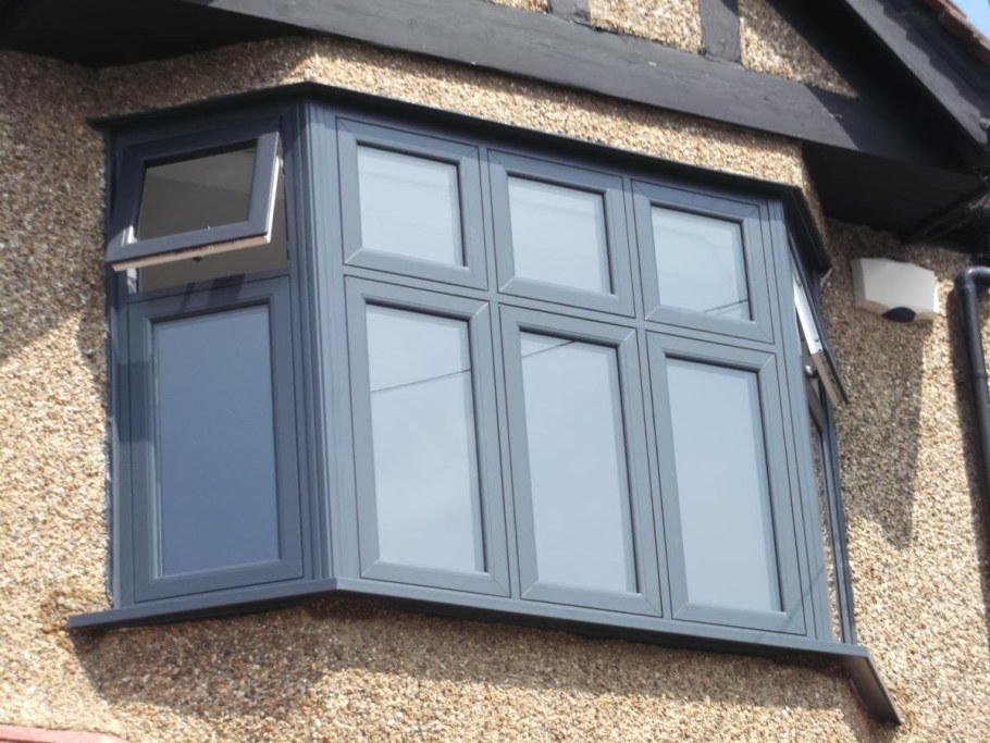 Окна ПВХ серый антрацит