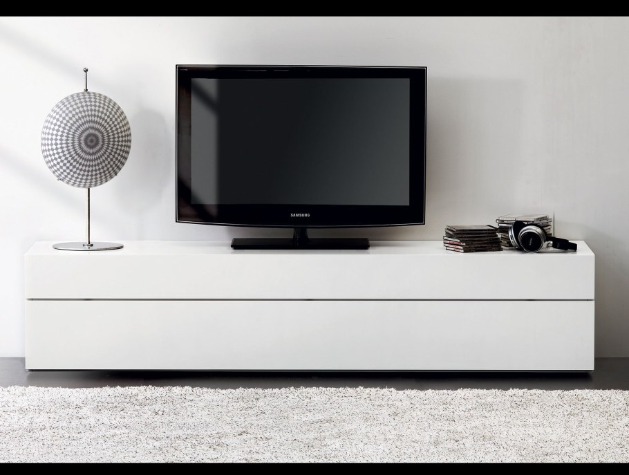 ТВ тумба белая Модерн
