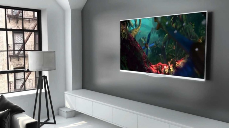 Телевизор самсунг 50 диагональ стене