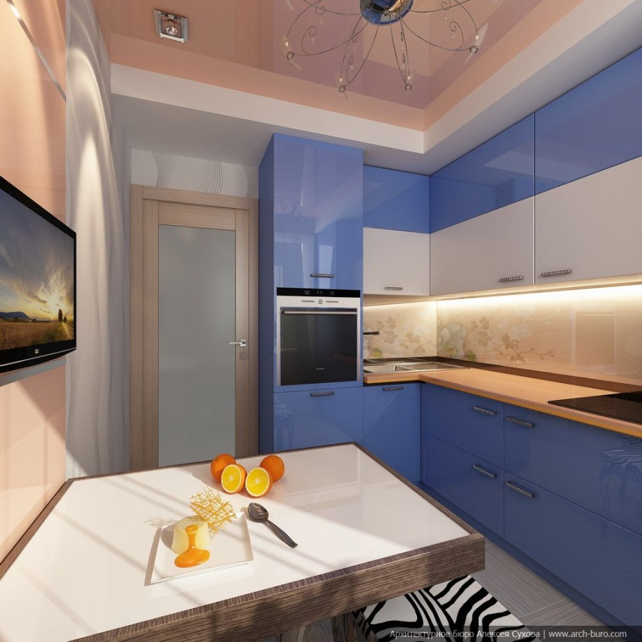 Интерьер кухни 9 кв.м