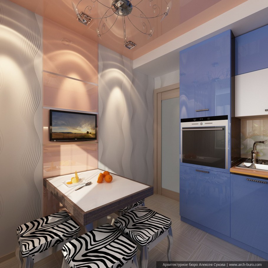 Интерьер малогабаритки кухни в квартире