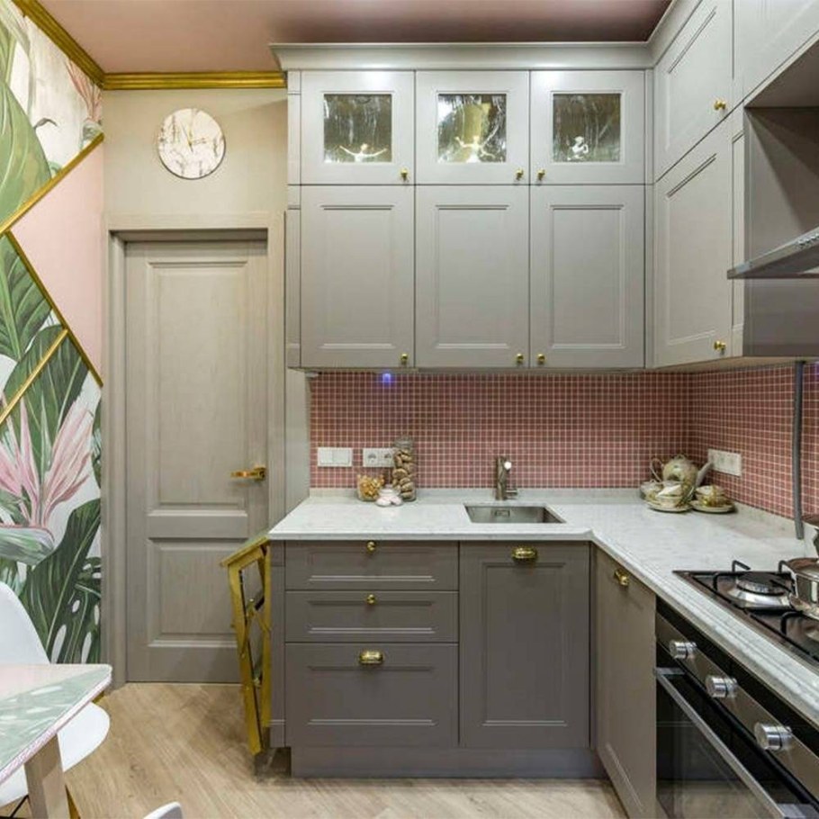 Интерьер малогабаритной кухни 6 кв.м