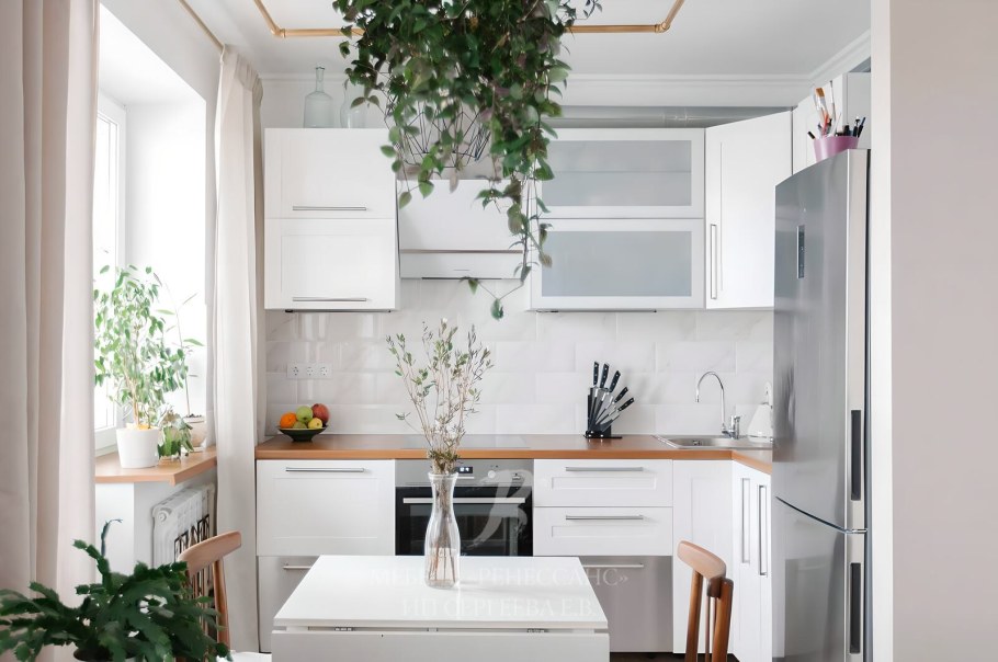 Маленькая белая кухня икеа