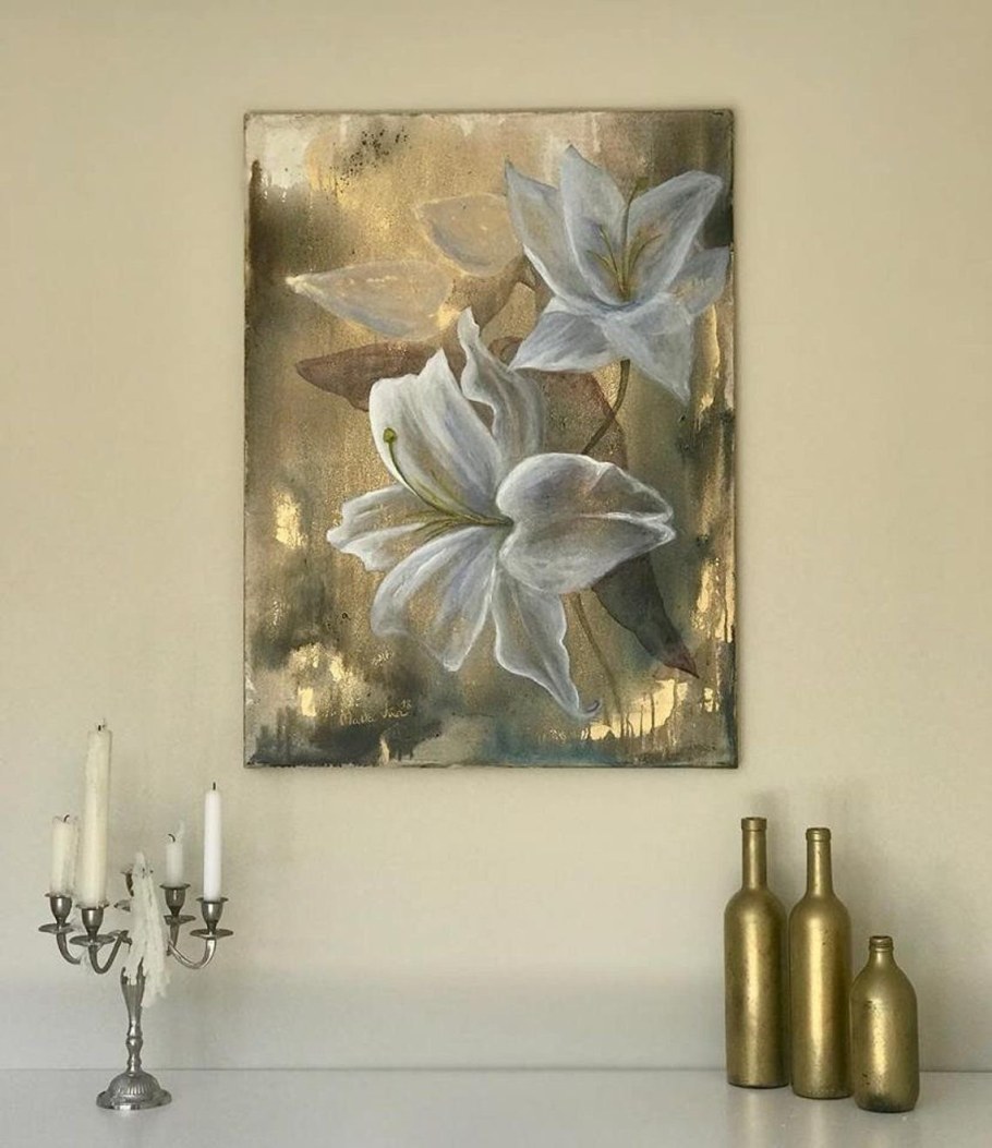 Интерьерные картины с поталью