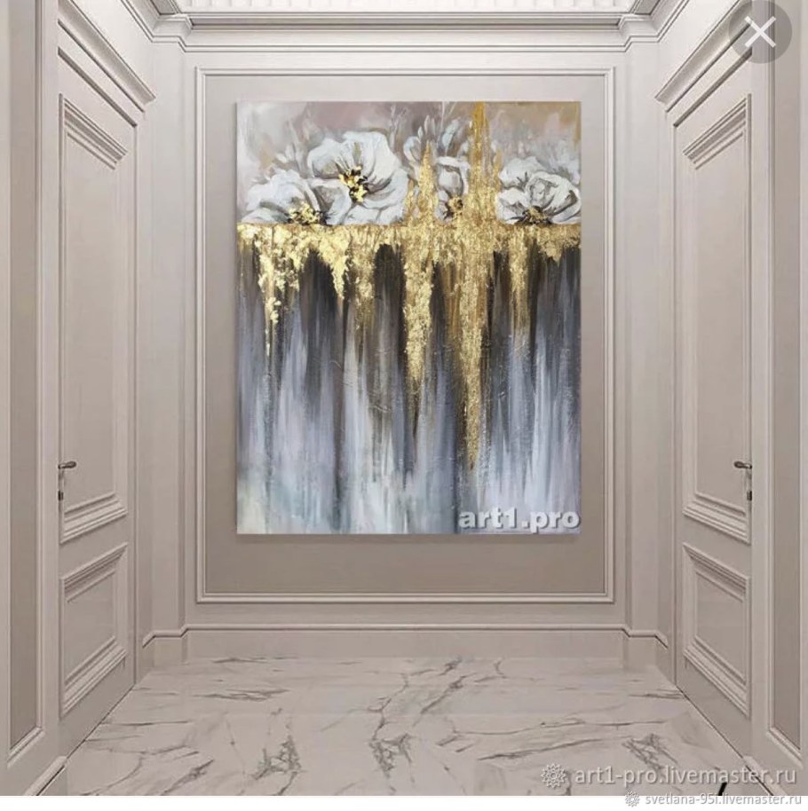 Интерьерные картины с поталью